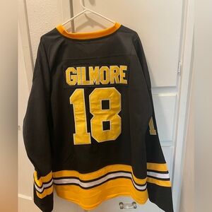Gilmore 18 Black & Gold Hockey-Style Costume Top - Movie Inspired